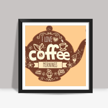 Coffee Square Art Prints
