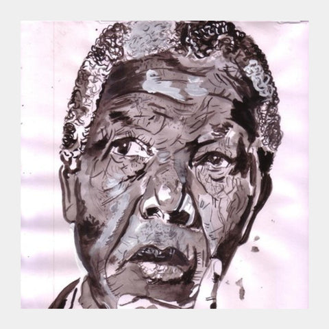 Nelson Mandela Was A Leader With A Huge Fan-following Square Art Prints PosterGully Specials