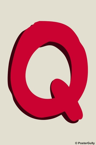 Wall Art, Q-Alphabets, - PosterGully