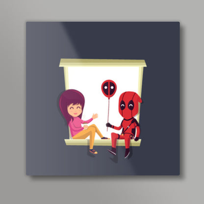 Deadpool Love Square Art Prints