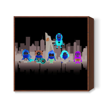 Minion Avengers Square Art Prints