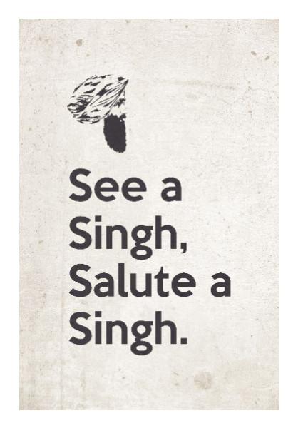PosterGully Specials, See A Singh, Salute A Singh Wall Art | Rishabh Bhargava | PosterGully Specials, - PosterGully