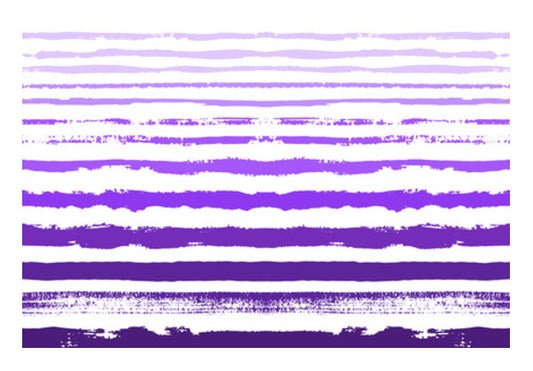 Uneven Purple Stripes Wall Art