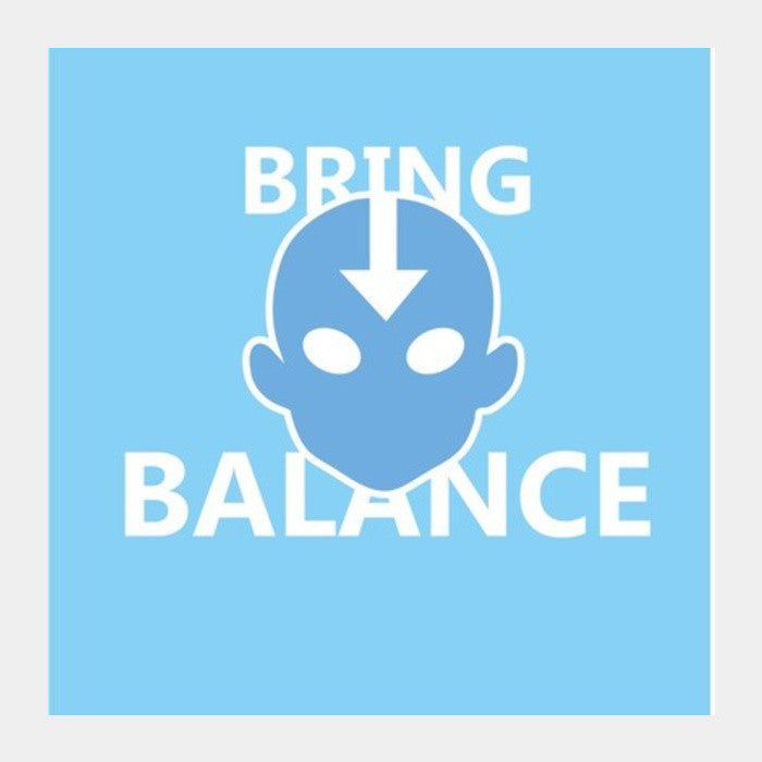 Square Art Prints, AVATAR AANG Square Art print Square Art Prints
