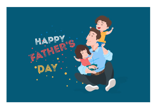 Childs With Dad My Fathers Day | #Fathers Day Special  Wall Art