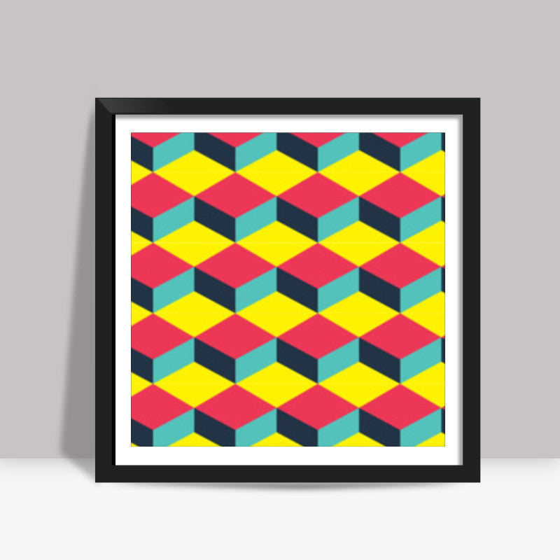 Colors & Patterns Square Art Prints