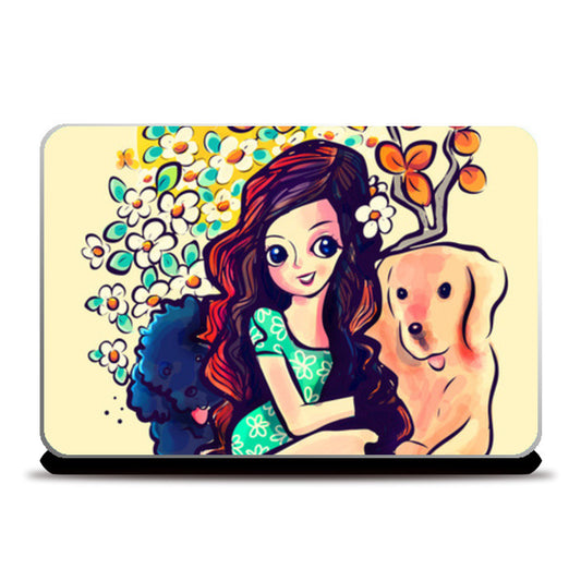 lovely girl Laptop Skins