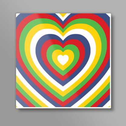 Hearts Square Art Prints