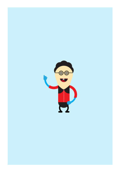 Funny Cartoon Guy Art PosterGully Specials