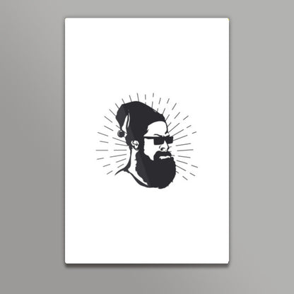 Hipster Santa - Christmas Wall Art