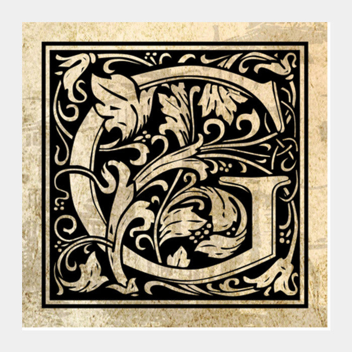 Ornate G Square Art Prints