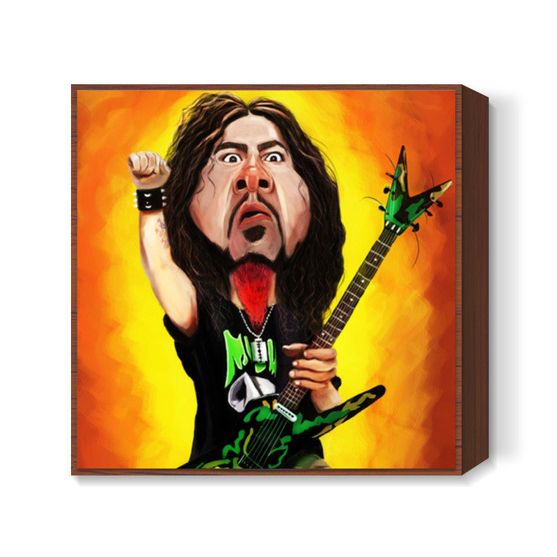 Dimebag Darrell | Pantera | Caricature Square Art Prints