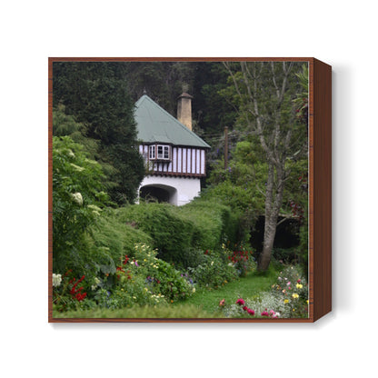 Forest Cottage Square Art Prints