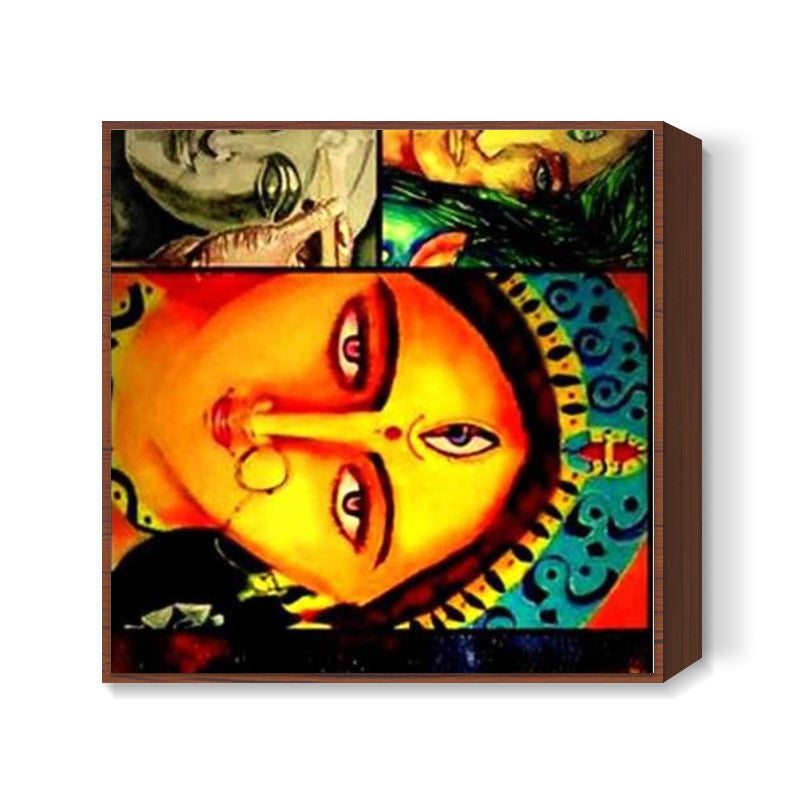 ma durga  Square Art Prints