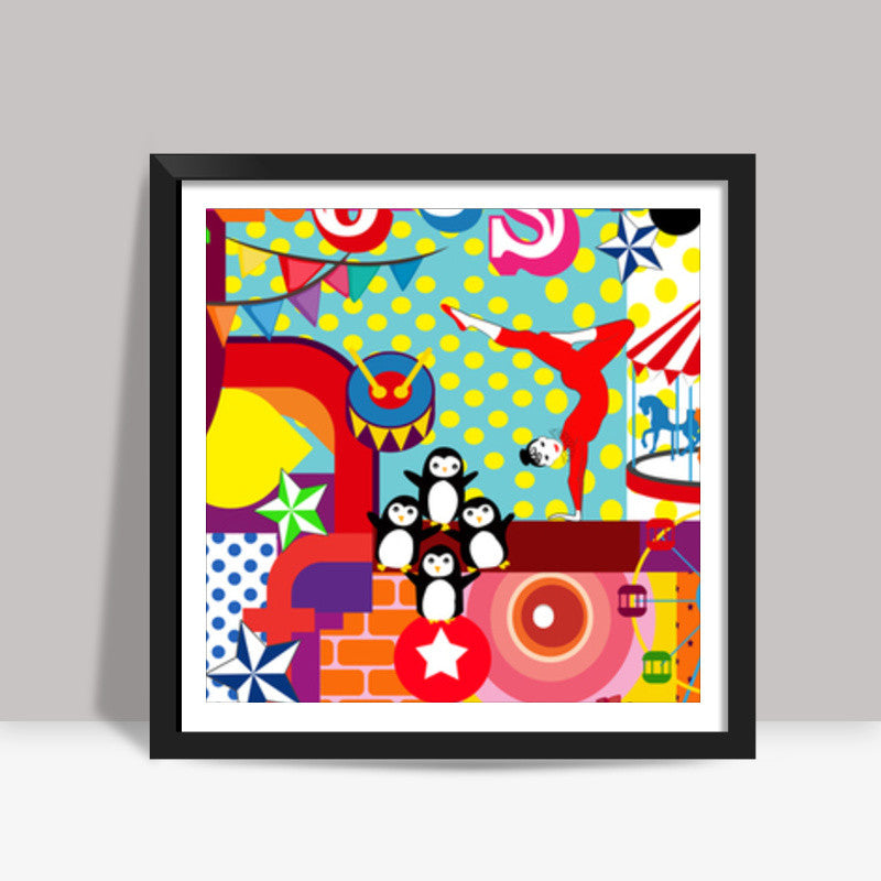 CIRCUS POP! Square Art Prints