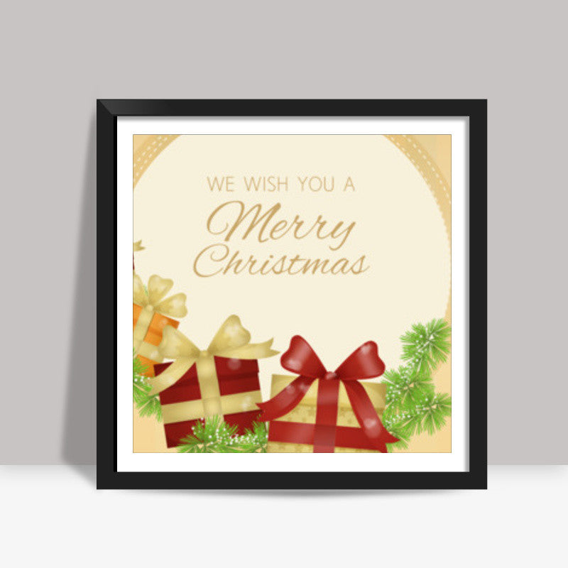 Merry Christmas Square Art Prints