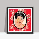 Mirror Mirror On The Wall...!! Square Art Prints