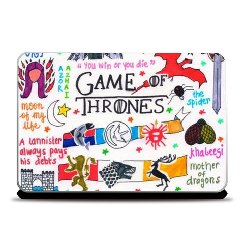 Laptop Skins, Game of Thrones Doodle Laptop Skins