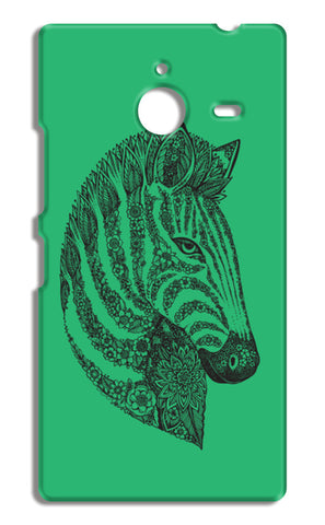 Floral Zebra Head Nokia Lumia 640 XL Cases