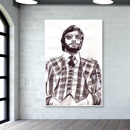 Bollywood superstar Amitabh Bachchan emerges strongest when he is pushed to the wall Wall Art