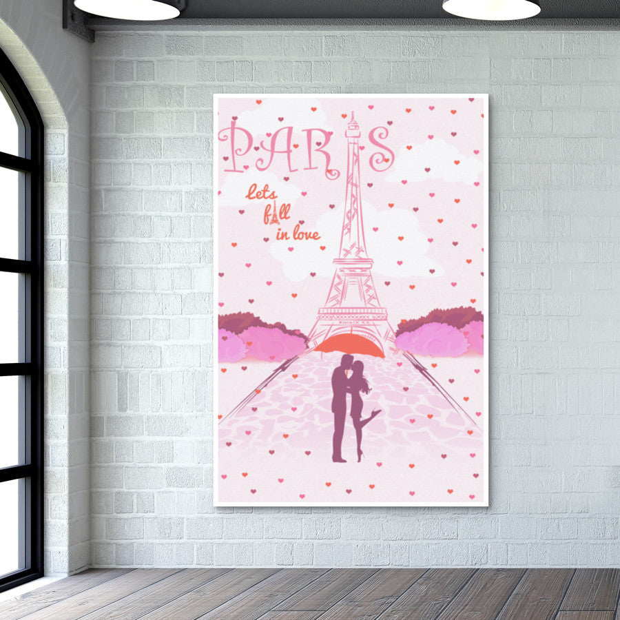 Paris-Fall in Love Wall Art