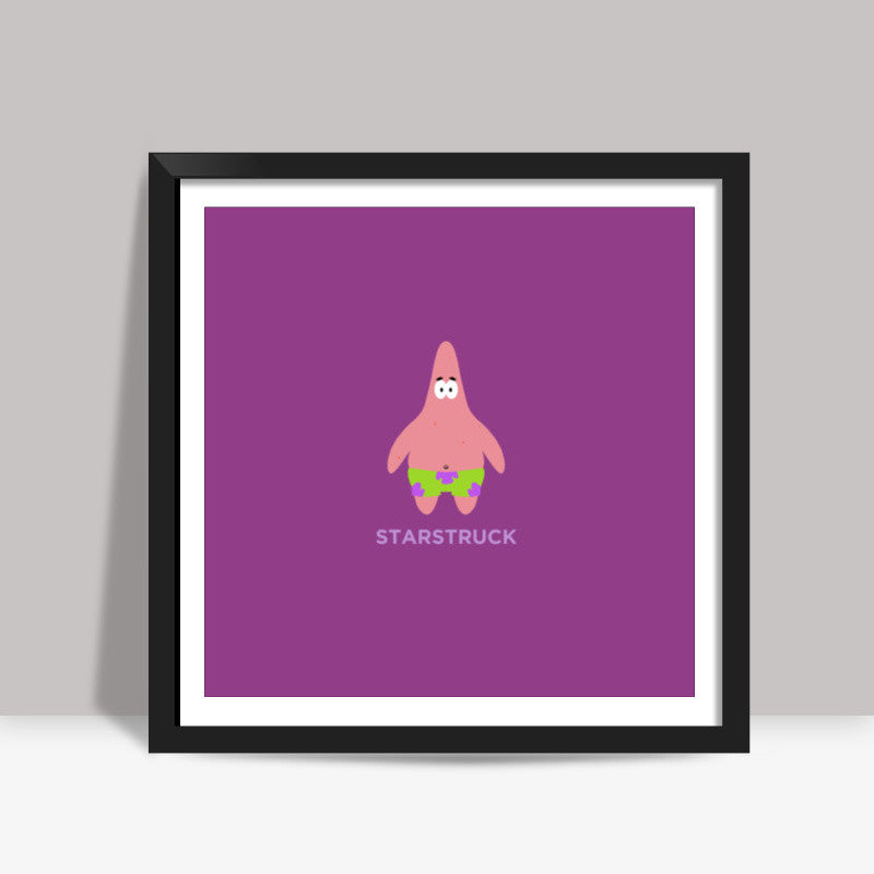 Nick Spongebob Squarepants Patrick Minimal Square Art Prints