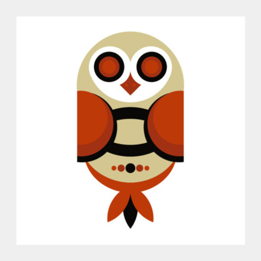 Geometric Owl Art Square Art Prints PosterGully Specials