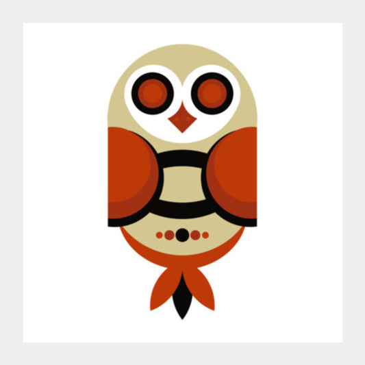 Geometric Owl Art Square Art Prints PosterGully Specials