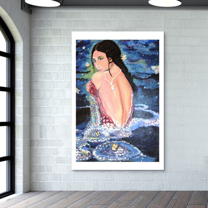 Bollywood Mermaid Love Wall Art