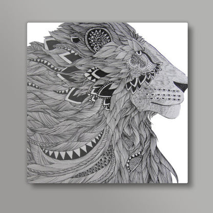 He isnt a tame lion Square Art Prints