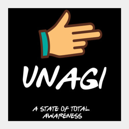 UNAGI - FRIENDS Square Art Prints