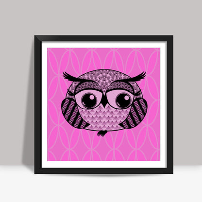 Baby Boo Boo owlie Square Art Prints