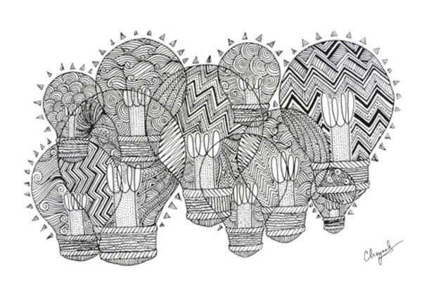 Wall Art, Doodle Light Wall Art