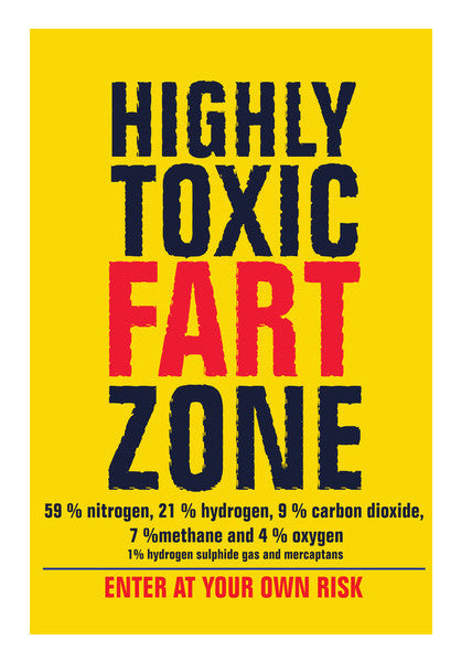 Wall Art, funny-fart zone Wall Art