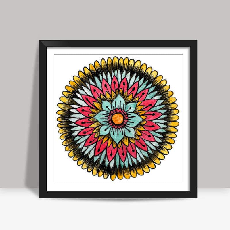 Watercolour Mandala Square Art Prints