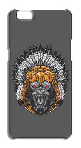 Gorilla Wearing Aztec Headdress Oppo A57 Cases