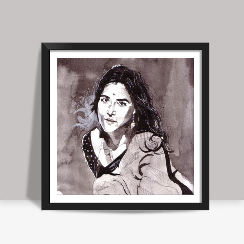 Vidya Balan has created her own niche in Bollywood Square Art Prints
