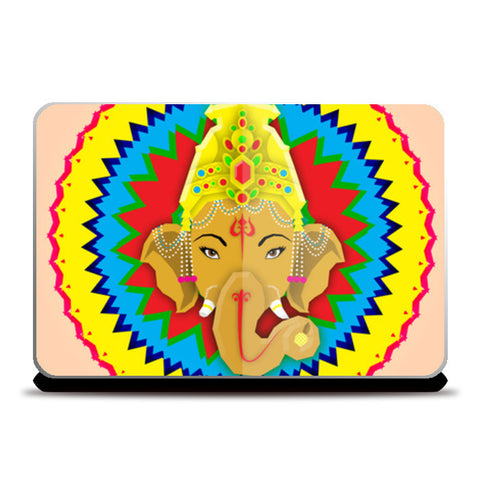 Ganesha Vector Illustration Laptop Skins