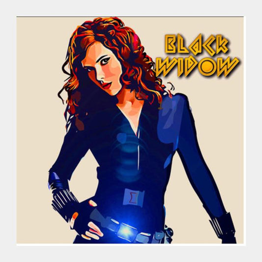 Black Widow Square Art Prints PosterGully Specials