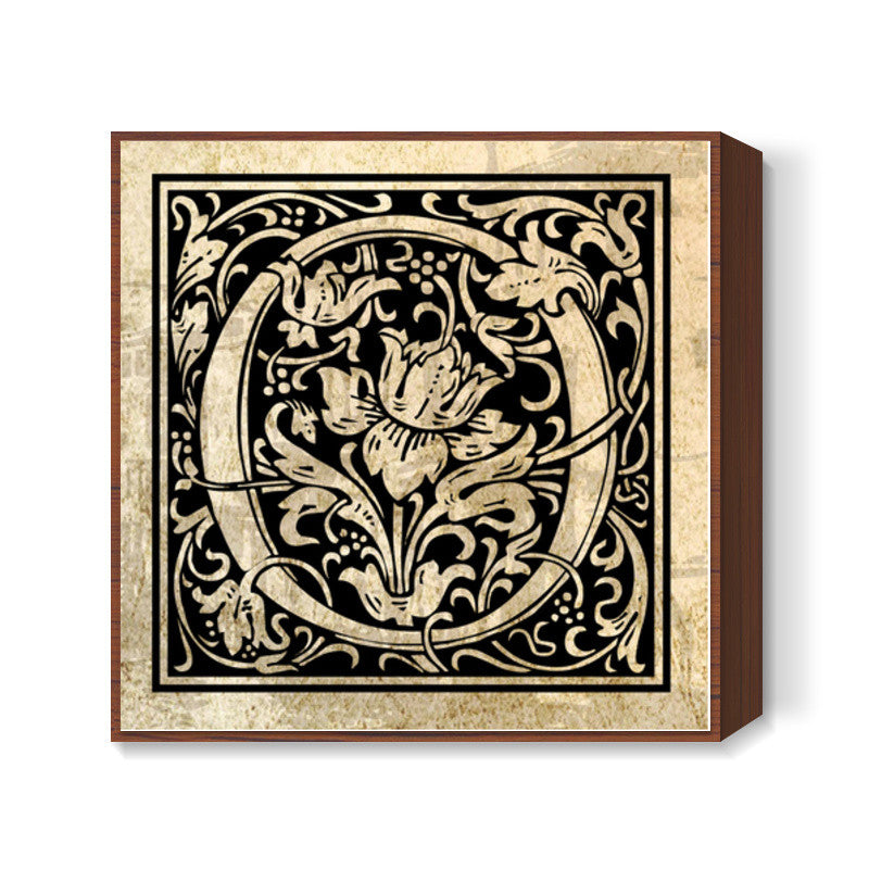 Ornate O Square Art Prints