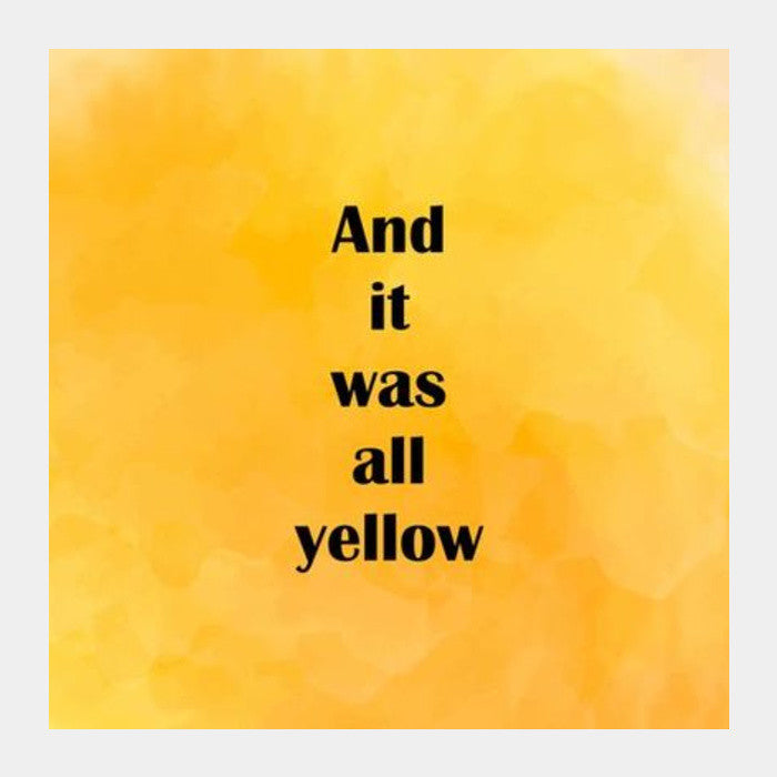 COLDPLAY : YELLOW Square Art Prints