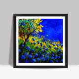 blue poppies 556130 Square Art Prints