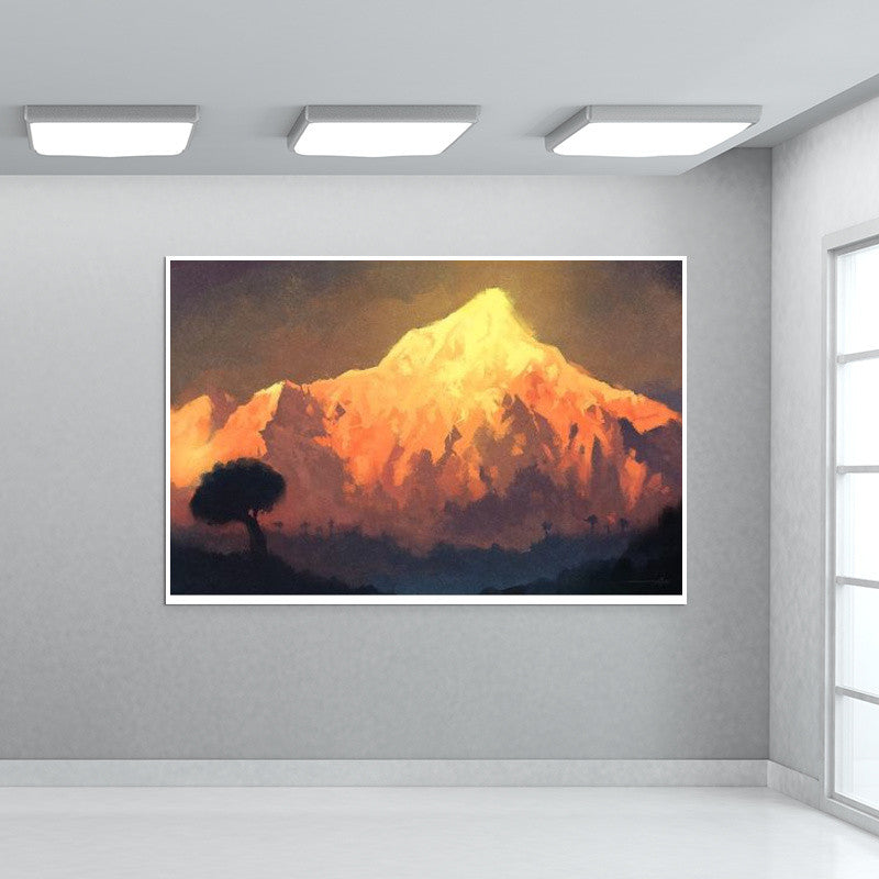 Golden Peak Wall Art | Aniruddha Lele