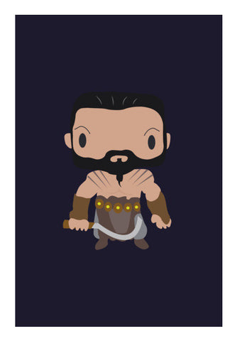 Khal Drogo Games Of Throne Funny Art PosterGully Specials