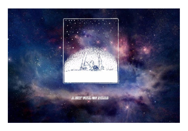 Wall Art, sky full of stars Drawing Cosmic Wall Art