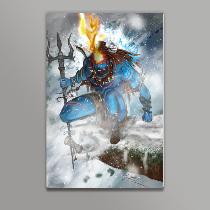 Fierce Shiva Wall Art