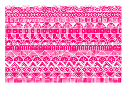 Zentangled Pink Wall Art