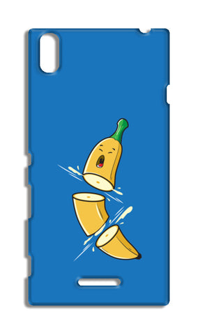 Sliced Banana Sony Xperia T3 Cases