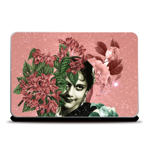 vintage floral collage art  Laptop Skins