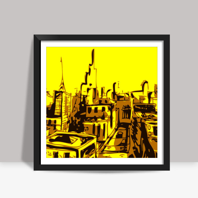 City Scape Square Art Prints